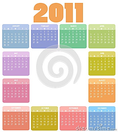 Calendar  2011 on Imagenes De Archivo  Calendar For 2011  Imagen  15404674