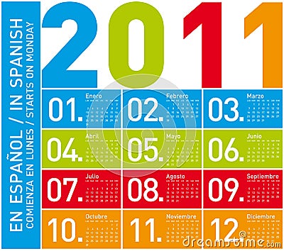 calendario 2011 espaa. calendario 2011 espaa.