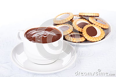 Photographs Sexy on Home   Stock Photography  Cup Of Hot Chocolate And Pastry