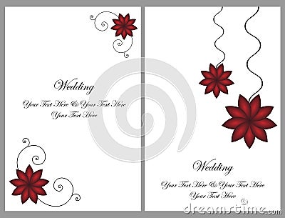 Free Wedding Invitation Cards on Home   Royalty Free Stock Images  Set Wedding Invitation Cards