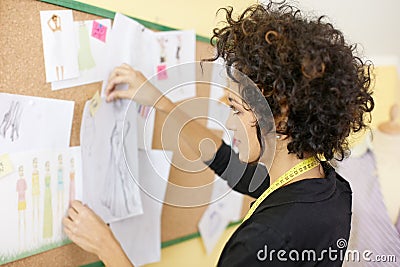 Fashion Designer Career Information on Free Stock Images  Woman With Sketches In Fashion Design Studio
